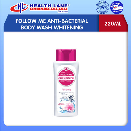 FOLLOW ME ANTI-BACTERIAL BODY WASH WHITENING (220ML)